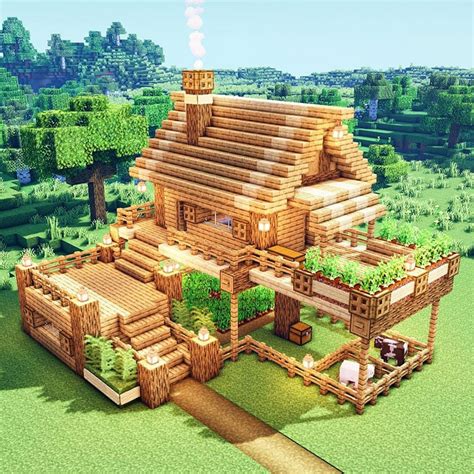 how to make a cute minecraft house survival