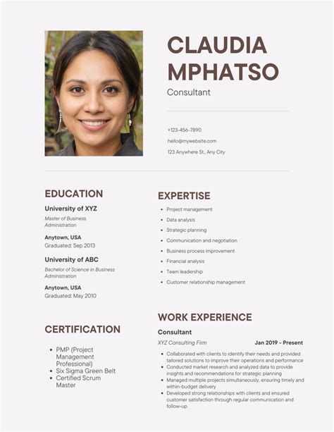 how to make a cv example