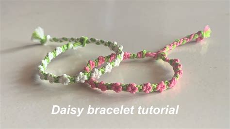 how to make a daisy bracelet with string