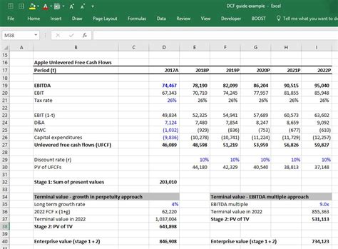 how to make a dcf in excel