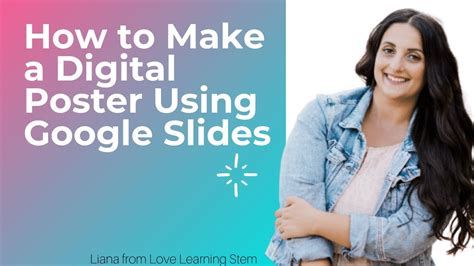 how to make a digital poster using google slides