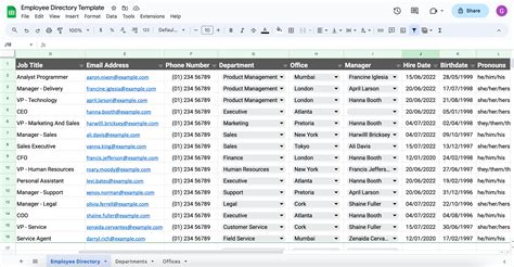 how to make a directory on google docs