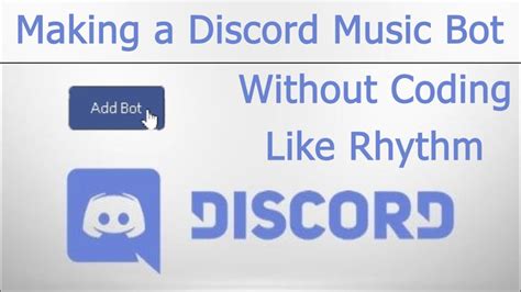 how to make a discord music bot without coding