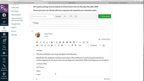 how to make a discussion post on canvas