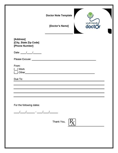 Doctors Note Template for Work Unique Using A Fake Doctors Note