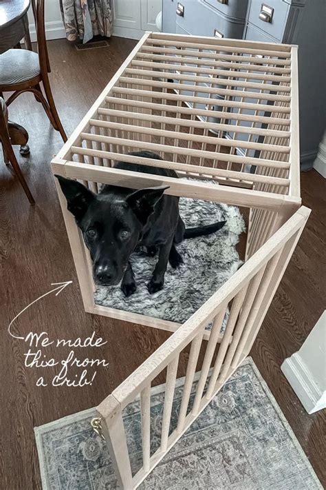 How To Make A Dog Crate From A Crib