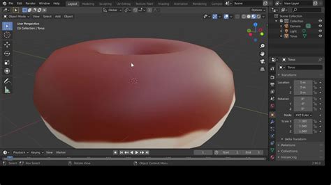 How To Make A Donut In Blender 2 8
