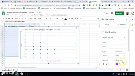 how to make a dot plot on google slides