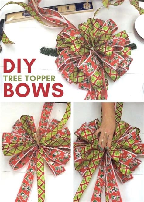 How To Make A Double Bow Tree Topper