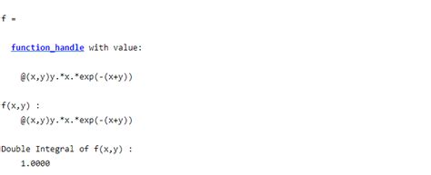 How To Make A Double Integral In Matlab