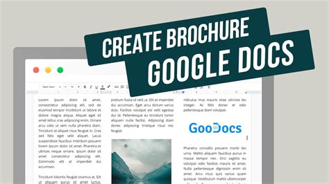 how to make a double sided brochure on google docs