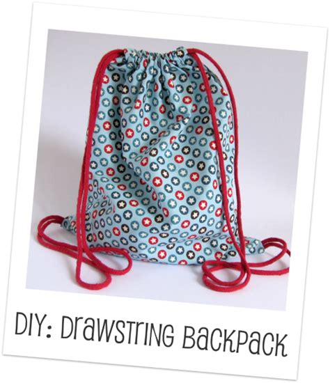 how to make a drawstring backpack for kids
