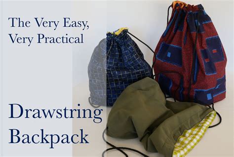 How To Make A Drawstring Backpack With Lining