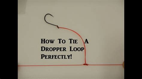 how to make a dropper loop knot