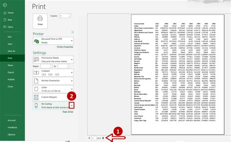 how to make a excel spreadsheet fit on one page