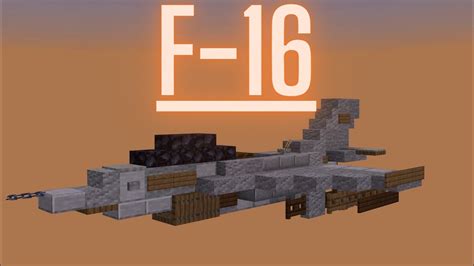 how to make a f16 in minecraft