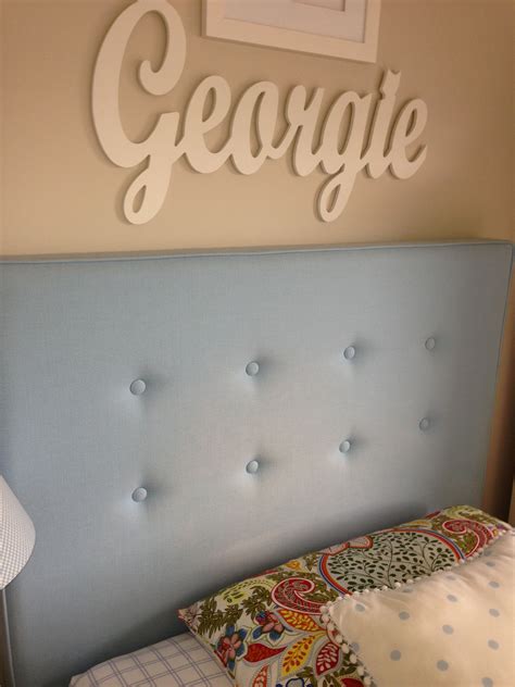 How To Make A Fabric Bedhead With Buttons