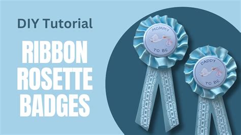 How To Make A Fabric Rosette Badge