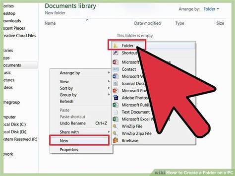 how to make a file in a folder