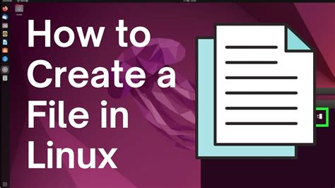 how to make a file in linux terminal