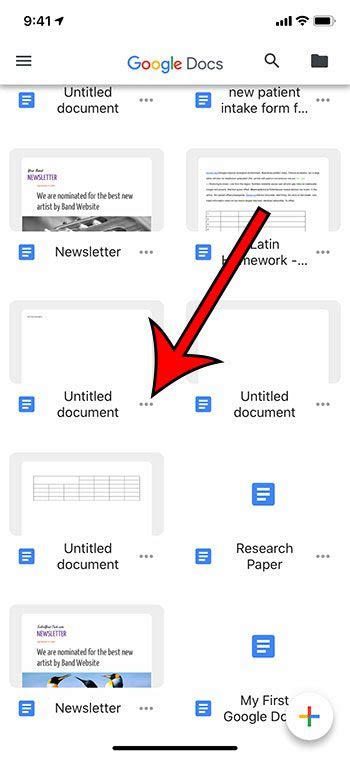 how to make a file on google docs on iphone