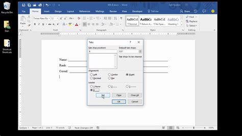 how to make a fill in the blank line in word online