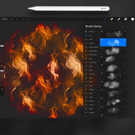 How To Make A Fire Brush In Procreate