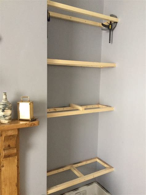 How To Make A Floating Shelf In An Alcove