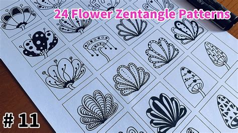 How To Make A Floral Zentangle