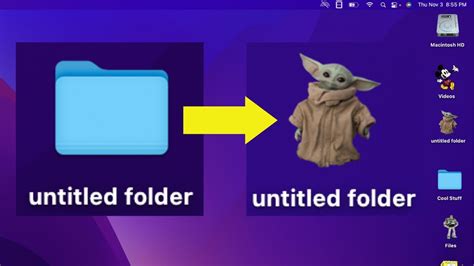 how to make a folder on the desktop of a mac