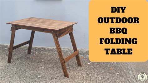 How To Make A Folding Bbq Table