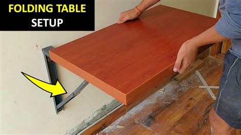 How To Make A Folding Table Against The Wall