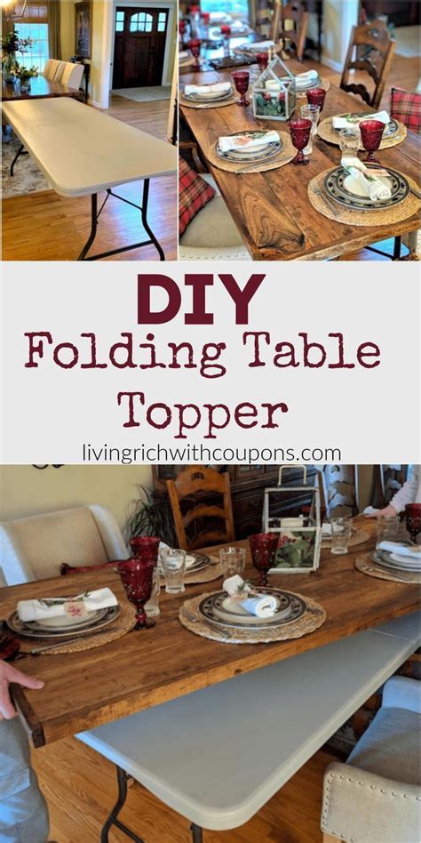 How To Make A Folding Table Topper