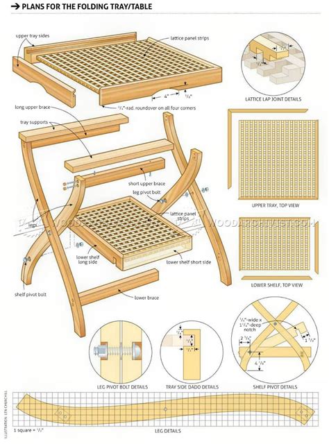 How To Make A Folding Tray Table