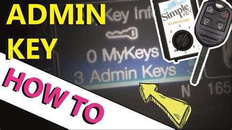 how to make a ford admin key