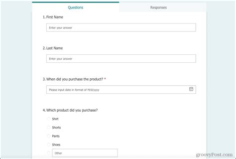 How To Make A Form On Microsoft Forms