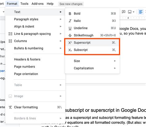 how to make a format in google docs