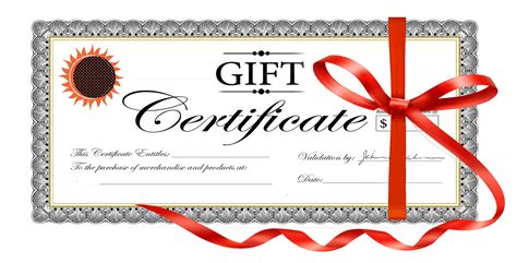 12+ Free Gift Certificate Templates & Examples Word Excel Formats