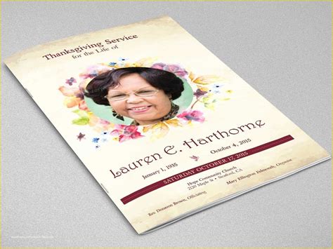 how to make a funeral program booklet