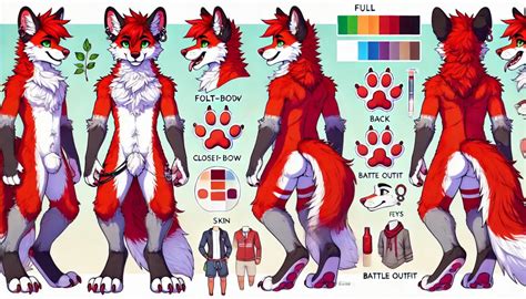 how to make a fursona reference sheet