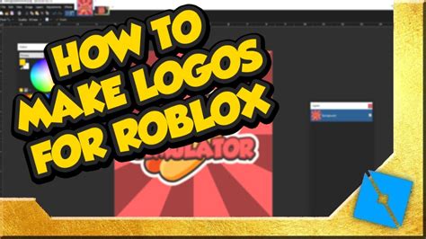 how to make a game logo for a roblox game