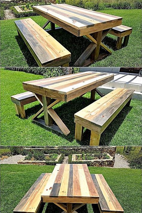 Creative and Cool Picnic Table Design for Back Yard and