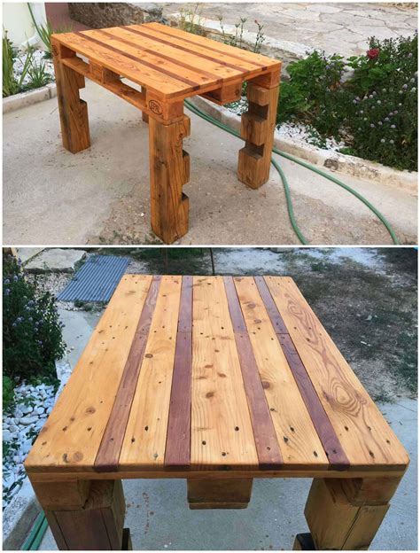 How To Make A Garden Table From A Pallet