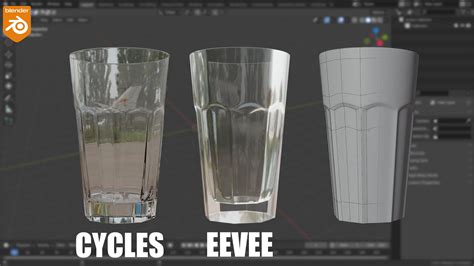 how to make a glass material in blender eevee