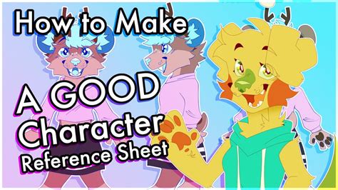 how to make a good character reference sheet