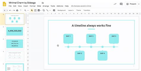how to make a good timeline on google slides