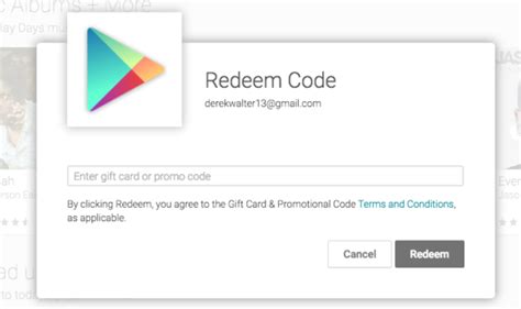 how to make a google play store redeem code