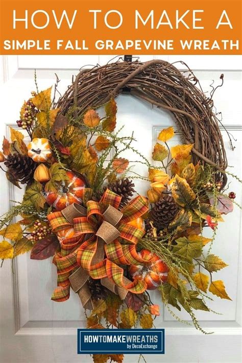 How To Make A Grapevine Wreath For Fall