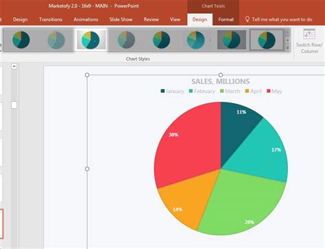 how to make a graph in powerpoint online