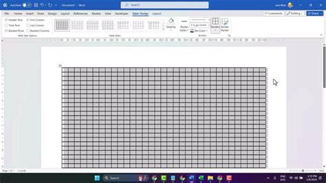 How To Make A Grid Paper In Microsoft Word